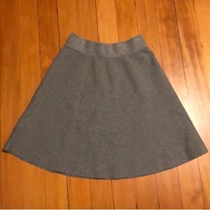 NWT Ann Taylor Gray Circle Skirt